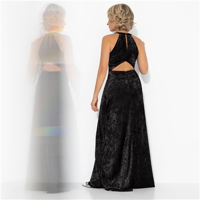 Платье из бархата, Без границ (черное)