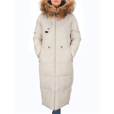H23-631 LT. BEIGE Пальто зимнее женское (200 гр. тинсулейт)