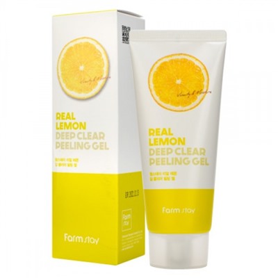 Пилинг-гель Farm Stay Real Lemon Deep Clear Peeling Gel Корейская косметика по оптовым ценам. Популярные бренды Корейской косметалогии в интернет магазине ooptom.ru.