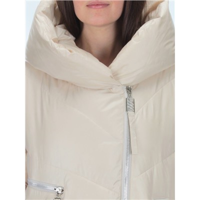 22-185 LT. BEIGE Пальто зимнее женское (200 гр. холлофайбер)