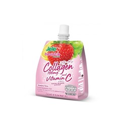 Сок желе с коллагеном и витамином С со вкусом клубники от Jele Beautie Collagen Vitamin C 700mg Strawberry 140 гр