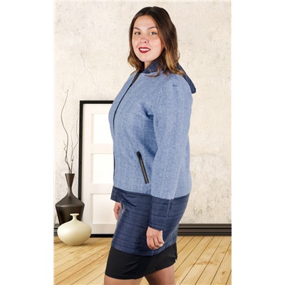 Пальто женское с капюшоном 252151, размер 50-58