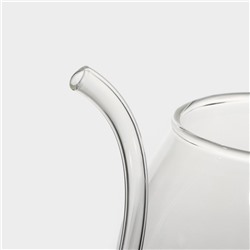 Бокал для вина Magistro «Пантера», 300 мл, стекло, с трубочкой, прозрачный