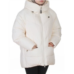 8808 MILK WHITE Куртка зимняя женская (150 гр. холлофайбер)