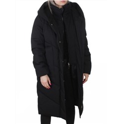 8836 BLACK Пальто зимнее женское (150 гр. холлофайбер)