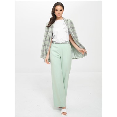 Брюки бледно-зелёные со стрелками