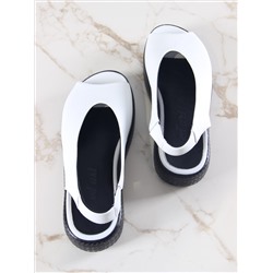 Босоножки ED'ART 1019.2530'bl. белый+черный