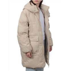 3061 BEIGE Пуховик зимний женский (80% пух, 20% перо)
