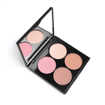 Палетка для лица 4YOU хайлайтер + румяна + бронзер + скульптор 4YOU С307  Зимняя сказка