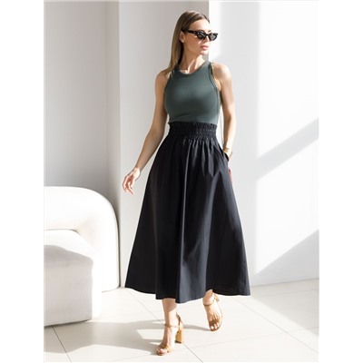 Юбка из легкого хлопкового поплина