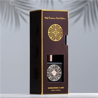 Диффузор ароматический "Sandal wood and lime ", сандаловое дерево и лайм, 150 мл