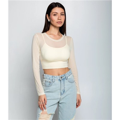 Топ #КТ202 (12), кремовый