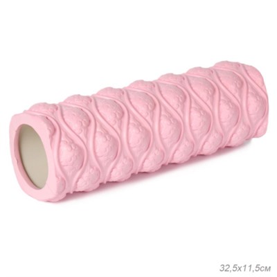 Ролик массажный спортивный Woohooo WAVE 33x14/ розовый/уп10