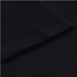 Халат вафельный женский SL HOME: Basic «Дарк Маре», хлопок 100%, чёрный