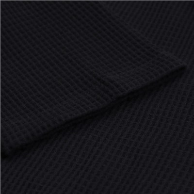 Халат вафельный женский SL HOME: Basic «Дарк Маре», хлопок 100%, чёрный