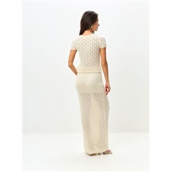 Кроп футболка TIERRA, Светлый беж