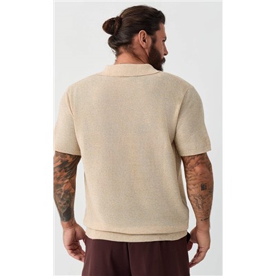 Футболка лен F011-06LN l.beige