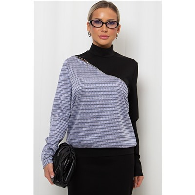 Джемпер трикотажный с декоративной молнией Айрис №8
