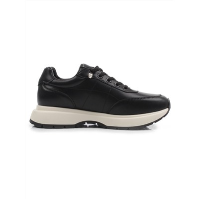 03-A970-1 BLACK Кроссовки женские (натуральная кожа)