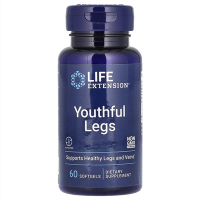 Life Extension, добавка для молодости ног, 500 мг, 60 капсул (250 мг в 1 капсуле)