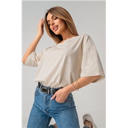 Женская футболка оверсайз с V-вырезом Happyfox