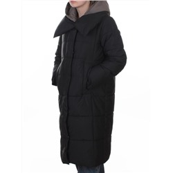 A610 BLACK Пальто зимнее женское со съемным жилетом (200 гр. био-пух)
