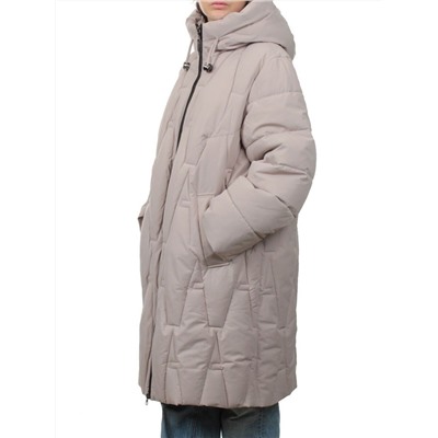 2411 BEIGE Пальто зимнее женское (200 гр. холлофайбер)
