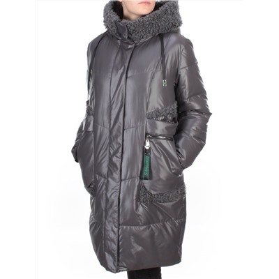 21-985 DARK GRAY Пальто зимнее женское AIKESDFRS (200 гр. холлофайбера)