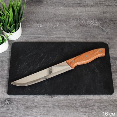 Нож кухонный 29х16 см/ ручка дерево / C43-603-A /уп 240/ обвалочный для мяса