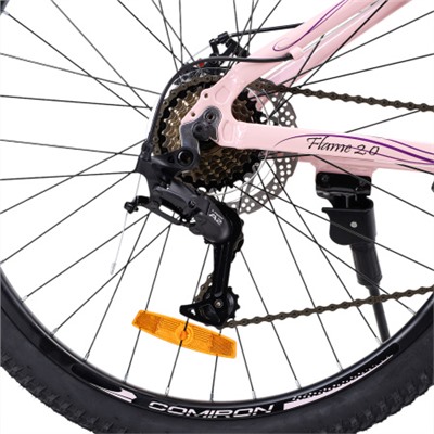 Велосипед 26" рама 17" 21sp COMIRON FLAME розовый