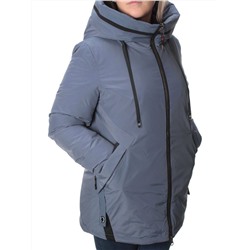 21-977 GRAY/BLUE Куртка зимняя женская (200 гр. холлофайбера)