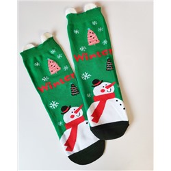 Носки НГ р.35-40 "New Year's magic" Снеговик