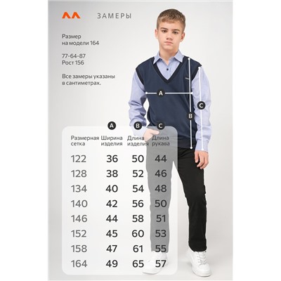 Джемпер-рубашка для мальчика Happyfox