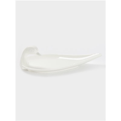 Блюдо Magistro «Лебедь», 34×19 см, фарфор, белое