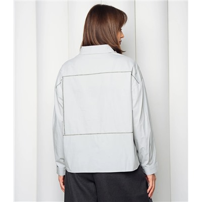 Рубашка #КТ2225 (3), серо-голубой