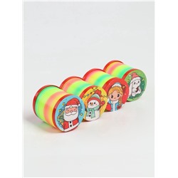 Пружинка радуга «Новый год», d=5 см, МИКС