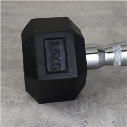 Гантель гексагональная Woohooo Pump / WP-2,5B / 2,5 кг / черный / уп2