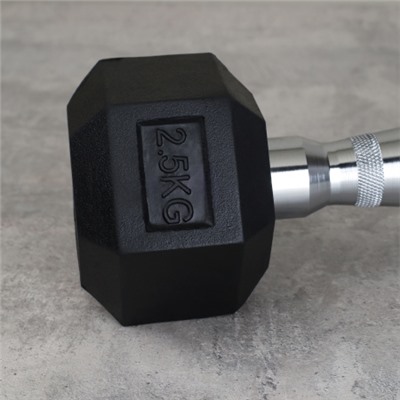 Гантель гексагональная Woohooo Pump / WP-2,5B / 2,5 кг / черный / уп2