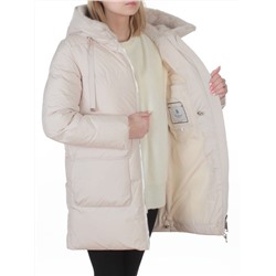 8379 LT. BEIGE Куртка зимняя женская (200 гр. холлофайбер)