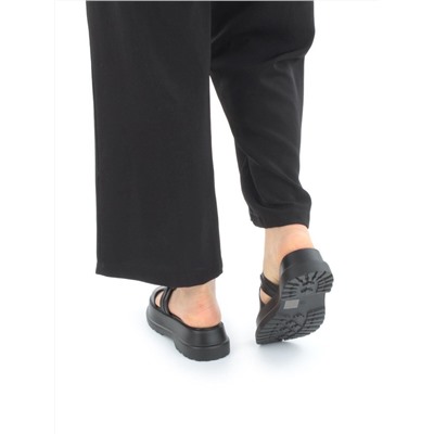08-PEY254-2 BLACK Босоножки женские (натуральная кожа)