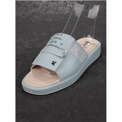 08-PED122-3 LIGHT BLUE Босоножки женские (натуральная кожа)