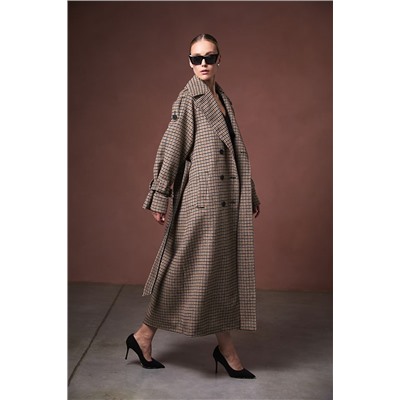 Пальто женское темно-бежевый