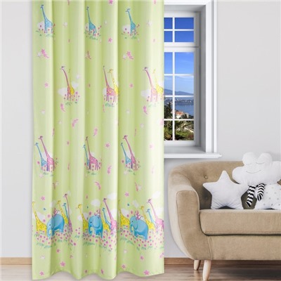 Штора блэкаут портьерная «Этель. Саванна», 110×240 см, фисташковая