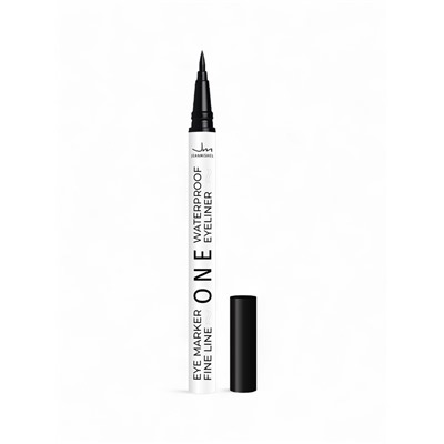 Подводка-фломастер для глаз черная JEANMISHEL ONE WATERPROOF водостойкая, 1, 1 г
