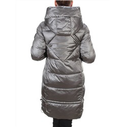 9106 DARK GREY Пальто зимнее женское  FLOWEROVE (200 гр. холлофайбера)