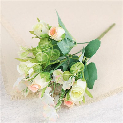 Цветок искусственный 30 см / W01201-2 /уп 2/150/600/ (Бело-розовый )
