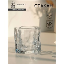 Стакан Magistro IceBar. Ice, 250 мл, стекло, прозрачный