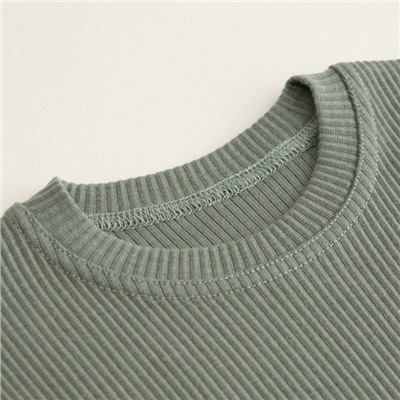 Пижама детская SL HOME, размер 28 (86-92 см), оливковая