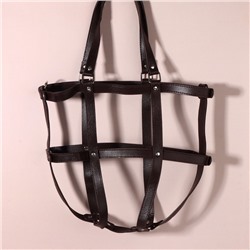 Портупея для сумки из искусственной кожи, 43×35×15 см, цвет коричневый, серебряный