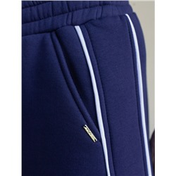 Теплые брюки джоггеры из эластичного футера трехнитки с начесом